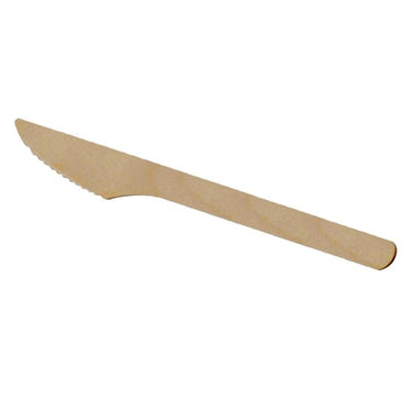 Træbestik kniv Nature Line 16,5cm 100stk/pak - 1