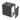 Enoc 19" vægskab W3 12-6-P-S sort pladedør - 2