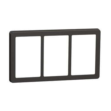 FUGA Base 63 designramme 3x1,5 modul koksgrå - 1