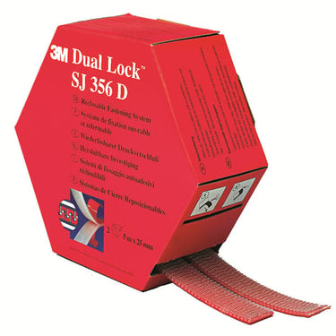 3M™ Dual Lock™ Minipakke SJ- 356D 2 x 25 mm x 5 m 4 æsker/krt - 1