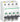 Acti9 iC60H 4P 16A dobbelt terminal C-karakteristik 10/16kA 400V bredde 72mm - 1