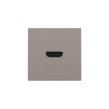 HDMI udtag med terminaler for ledningsmontering bronze - 1