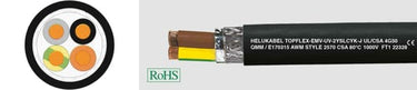 Motorkabel TOPFLEX-EMV-UV-2YSLCYK-J (4x35 qmm) UL/CSA afmål - 1