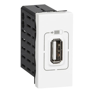 Mosaic USB lader Type A+C 1.5A 7.5W 1M hvid - 1