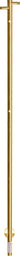 KRISS Uno Plus håndklædetørrer 1480x30mm rf forgyldt - 1