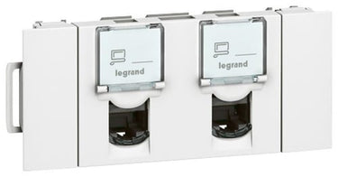 Dataudtag Mosaic 2x RJ45 Kat.6 FTP modular jack 3M hvid - 1