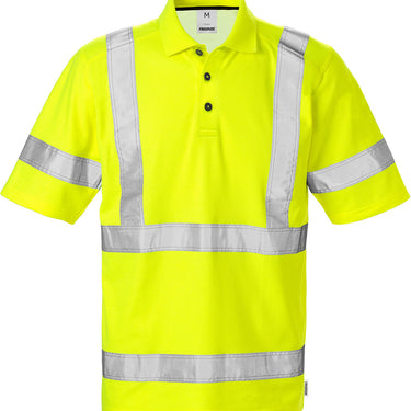 Fristads Hi-Vis poloshirt kl.3 7025 gul str S - 1