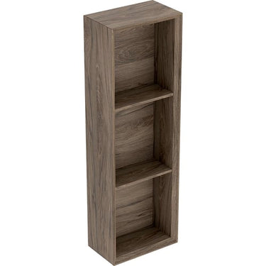 Geberit Icon vægskab 225 x 132 x 700 mm nøddetræ højkomprimeret trelags-spånplade melamin træstruktur - 1