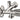 Unite kombistopventil 3/4" x  1/2" x  3/8" med 77 mm roset - 1