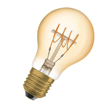 OSRAM Vintage 1906 LED standard guld spiral filament ultra tynd 400lm 4,8W/822 (35W) E27 dæmpbar - 1