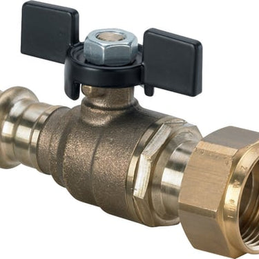 Easytop kuglehane 18 mm x 3/4" rødgods - 1