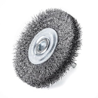 Hjulbørster med 6 mm skaftdia 70 x 12-14 mm ståltråd 0,30 mm - 1