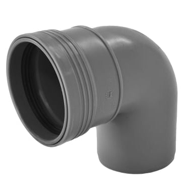 Wafix PP bøjning 88,5° x 75 mm grå - 1