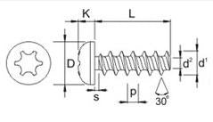 4,0X12  fzb plas-tech 30GR panhoved T-20 - 1