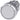 Trykknap 22mm rund Metal Skinnende Hvid Flad - 2