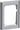 FUGA ramme Softline 68 1,5 modul stålmetallic - 1