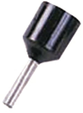 Isoleret terminalrør med bred krave sort 1,5mm² L=8mm - 1
