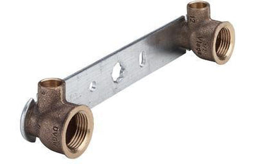 Viega Gemini montageblok 15 mm x  1/2" x 150 mm rødgods - 1