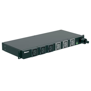 Powerpanel basic 19" 1U 230V/32A 6xC19 med 3m ledning sort - 1