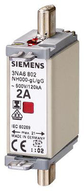 NH-sikring NH000 100A GL/GG 500V 3NA6830 - 1