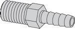 Messing adapter CEJN R 1/2" (BSPt) 5/8" (16 mm) - 1