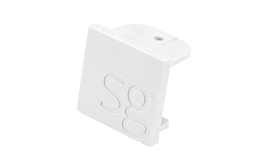 ZIP 230 V endestykke til skinne hvid - 1