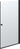 Dansani A101-03 brusedør 200 x 97-99 cm sort/klart glas - 1
