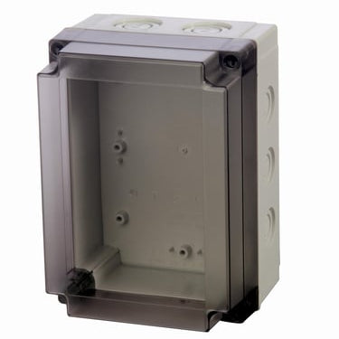 Monteringskasse MNX med dæksel transparent 180X130X125 - 1
