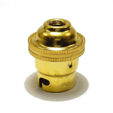 B22 Fatning M10 2-Pol Messing - 1