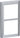 LK FUGA SOFT designramme 2 modul lodret stålmetallic - 1