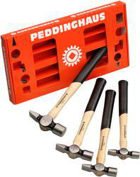 Bænkhammersæt med pen størrelse 1,2,3,4 Peddinghaus - 1