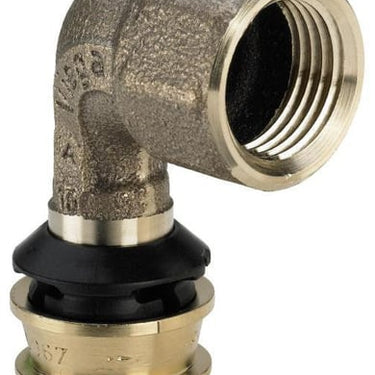 Raxofix overgangsbøjning 90° 20 x 3/4" muffe/muffe rødgods - 1