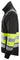 Snickers Hi-Vis sweatjakke lang lynlås kl. 1 str M sort/gul - 3
