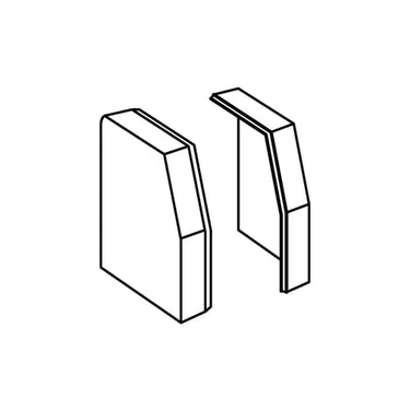 Endestykke for rk 230 L 2320 perlehvid - 1
