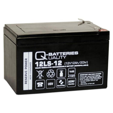 Q-Batteries 12V-12Ah blybatteri 151X98X95 VDS - 1