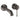 GROHE Essence New etgrebs håndvaskarmatur 1/2/183 mm tud/væg poleret Hard Graphite messing - 1