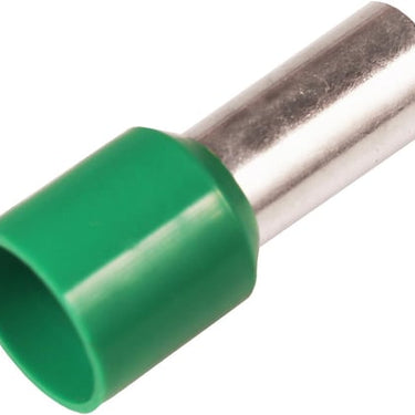 Isoleret terminalrør A6-18ETT 6mm² L18 Grøn - 1