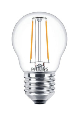 Philips CorePro LED Krone 2W (25W) P45 E27 827 Klar Glas - 1