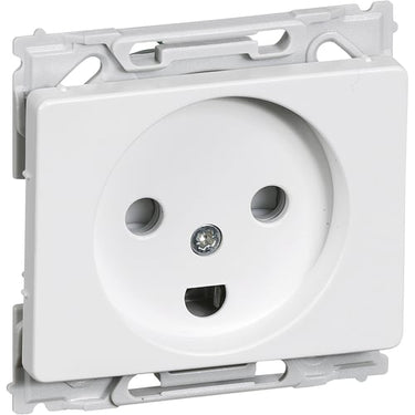 OPUS66 stikkontakt 2-polet med jord 1 modul hvid 100 stk. bulkforpakning - 1