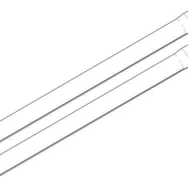 Sugerør alu. Ø36 2x500 mm prof - 1