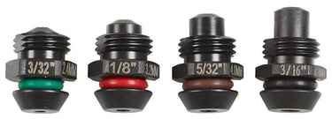 Mundstykkesæt t/blindnittepistol M12 BPRT 3/32" 1/8" 5/32" 3/16" - 1