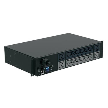 Powerpanel MI 19" 2U 230V/32A 12xC13+4xC19 med 3m ledning sort - 1
