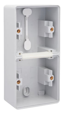 Underlag 2-modul lodret IP55 grå - 1