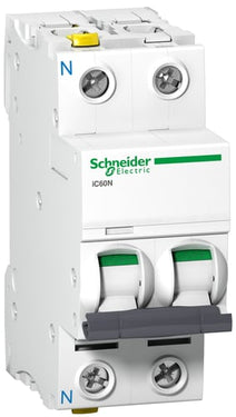 Acti9 Automatsikring iC60N 1P+N 10A B med dobbelt terminal 36 mm - 1