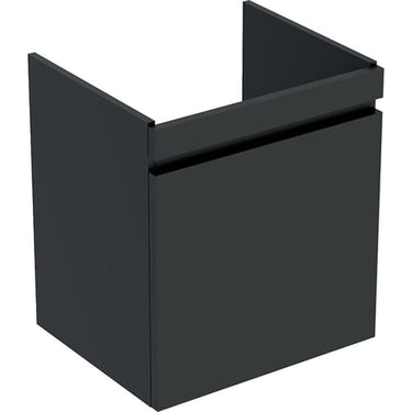 Geberit Renova Plan vaskeskab 605 x 536 x 446 mm 1 skuffe Lava højkomprimeret trelags-spånplade matlakeret - 1