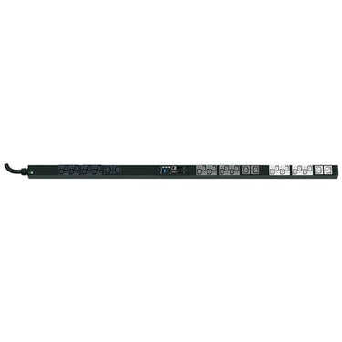 Powerpanel MI Vertikal 415V/16A 24xC13+6xC19 med 3m ledning sort - 1