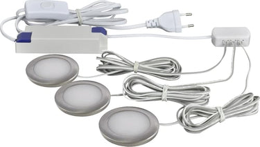 Linea kit 3 x 2.3W børstet alu 3000K - 1