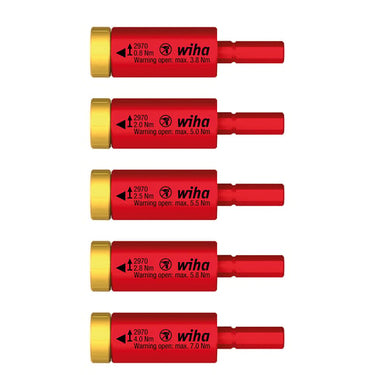 Wiha momentsæt easyTorque adapter electric 5 dele - 1
