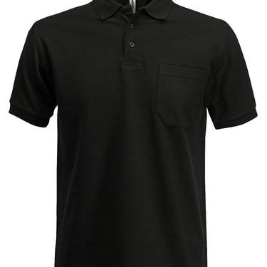 Poloshirt med brystlomme sort XL - 1