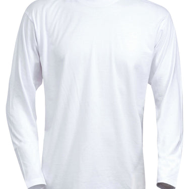 T-shirt Langeærmer HvidStr M - 1